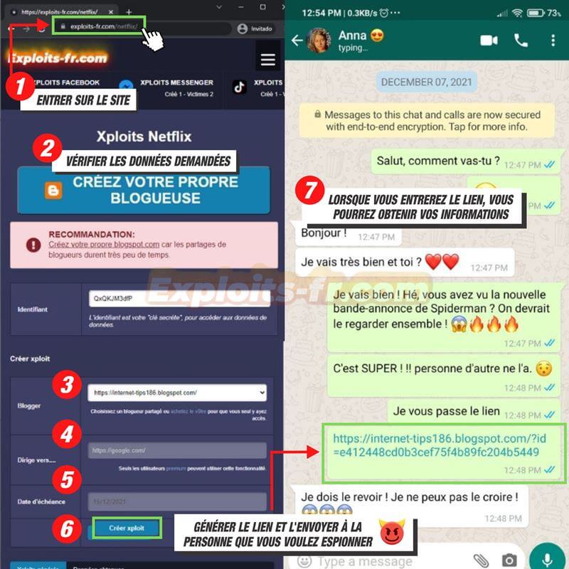 étapes pour pirater netflix 1 à 7
